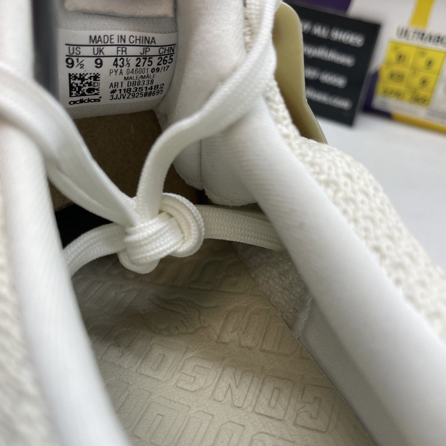 Size 9.5 - adidas Sneakersnstuff x Social Status x UltraBoost Lux Vintage White