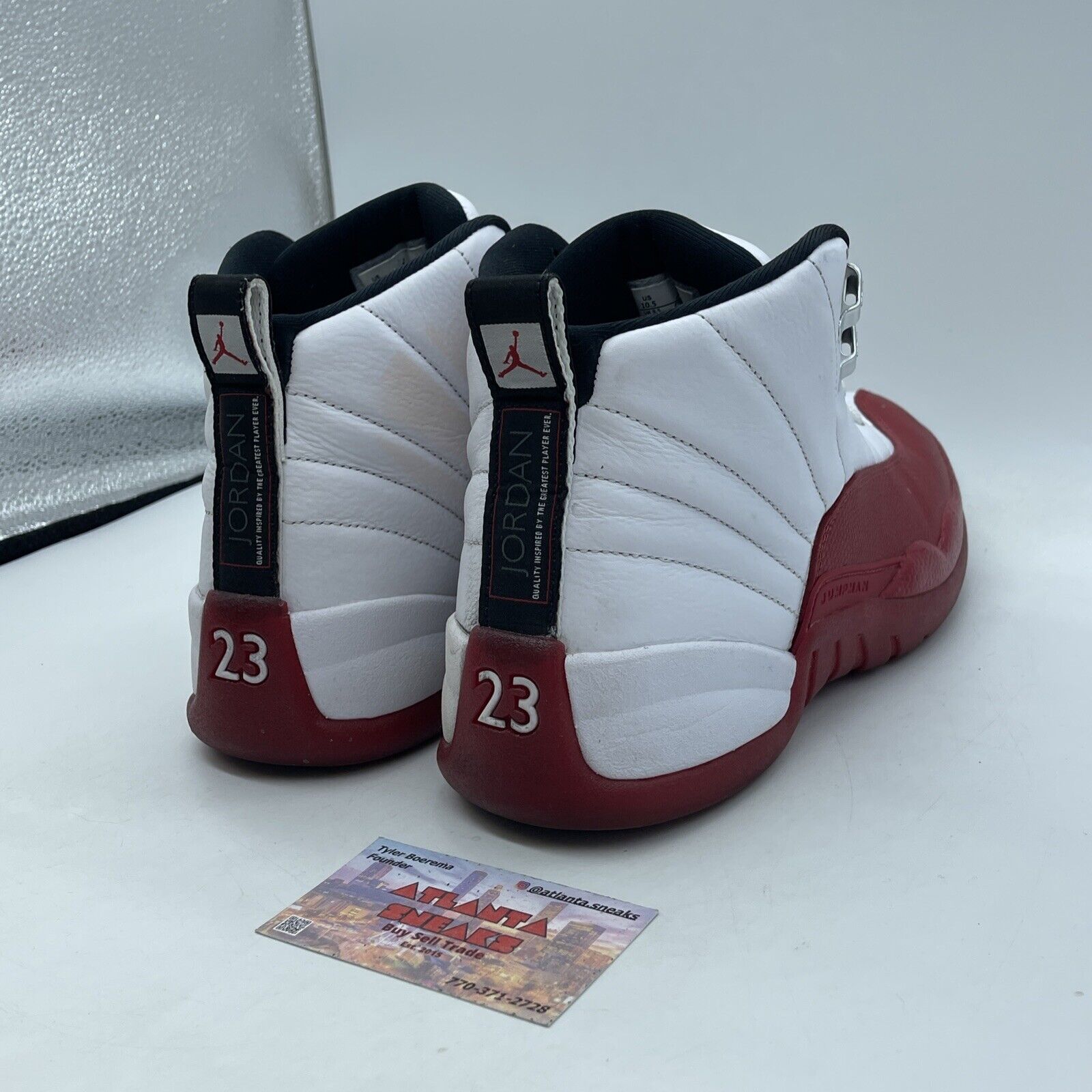 Size 10.5 - Jordan 12 Retro 2023 Mid Cherry Red Black White Leather (CT8013-116)