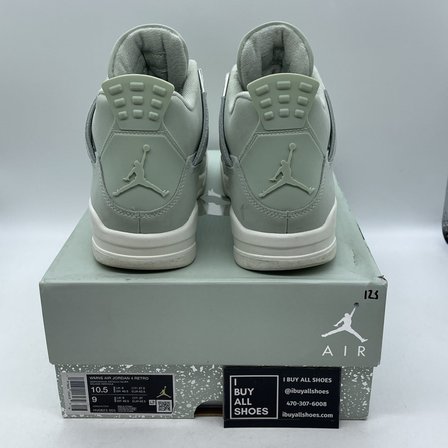 Size 10.5W - Air Jordan 4 Retro Abundance Seafoam (HV0823-003)