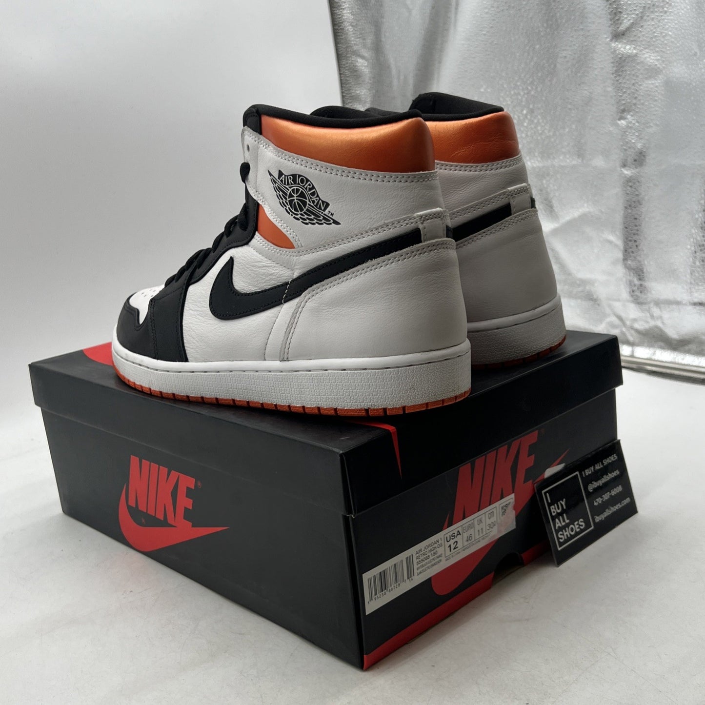 Size 12 - Air Jordan 1 Retro High Electro Orange (555088-180)