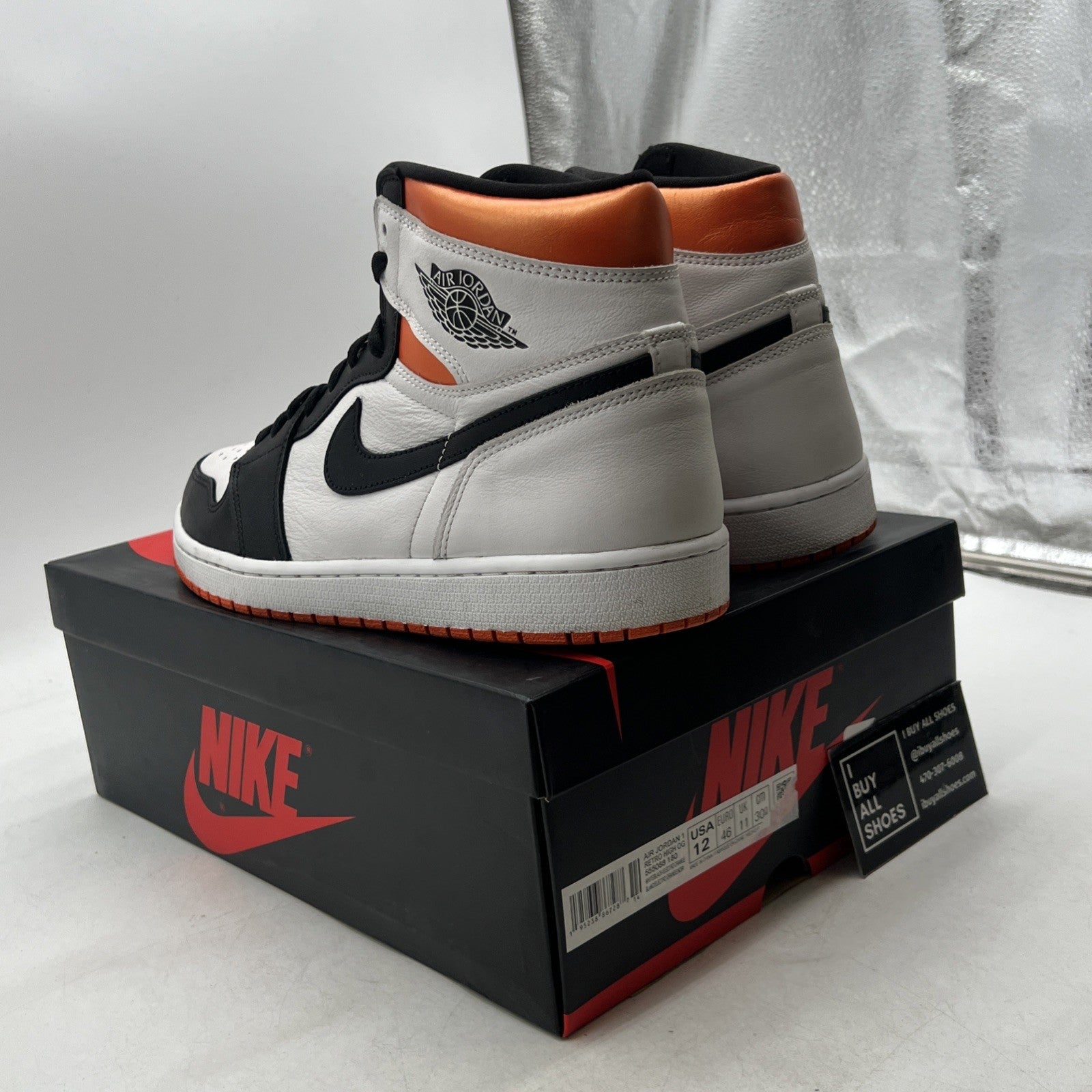 Size 12 - Air Jordan 1 Retro High Electro Orange (555088-180)