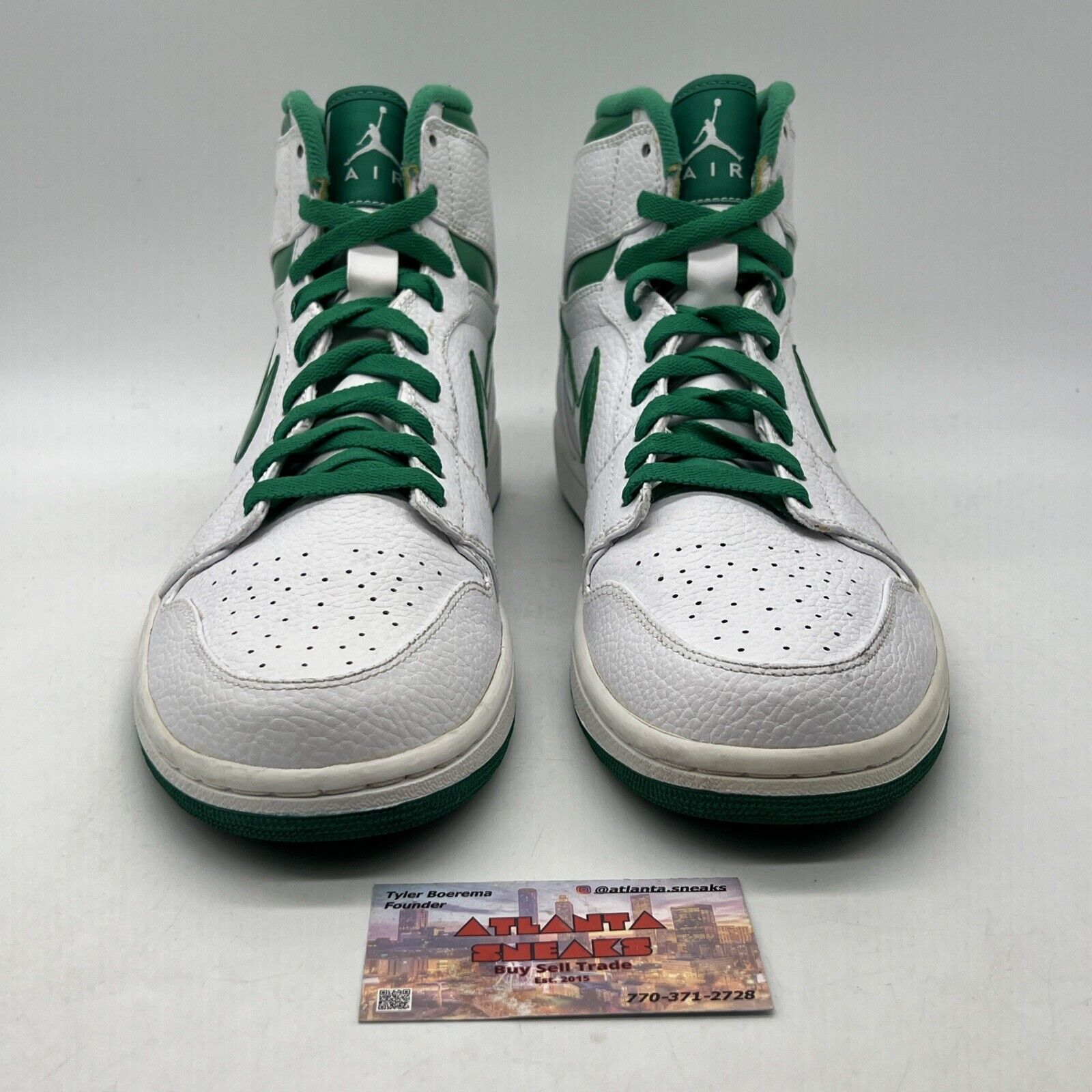 Size 12 - Air Jordan 1 Retro High Do The Right Thing Green Leather (332550-131)