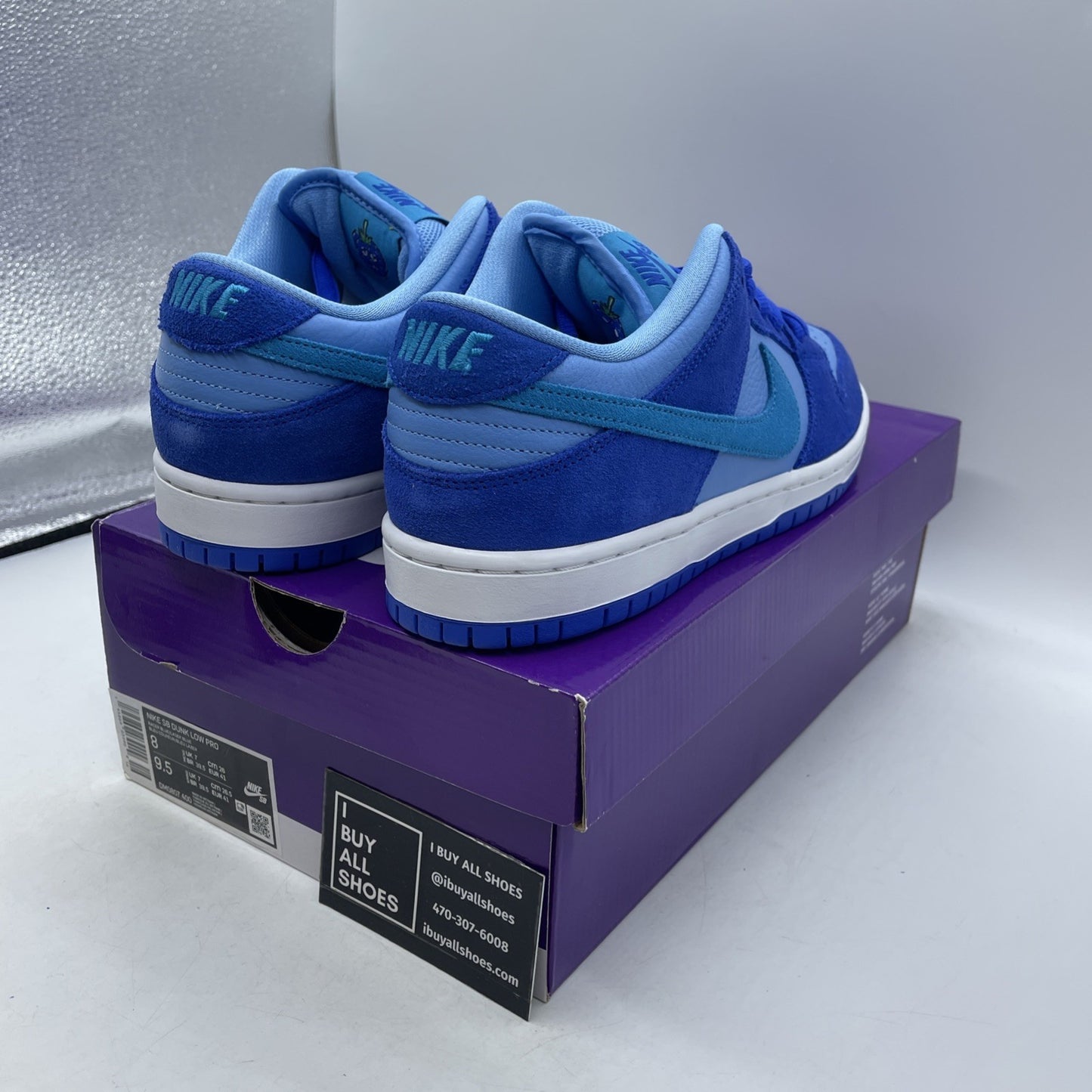 Size 8 - Nike Dunk Low Pro SB Fruity Pack - Blue Raspberry (DM0807-400)