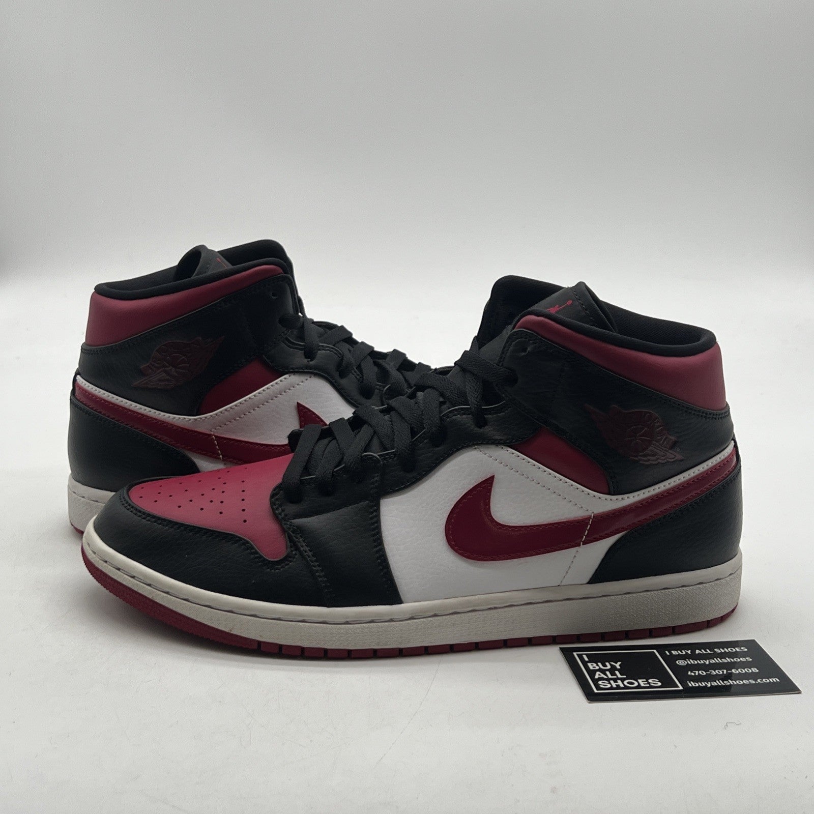 Size 11.5 - Air Jordan 1 Mid Noble Red (554724-066)