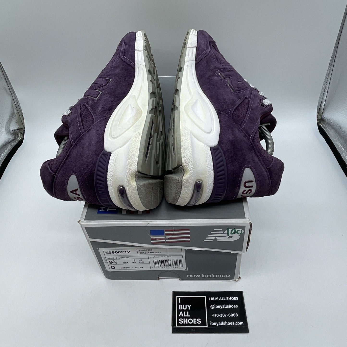 Size 9.5 - New Balance Concepts x 990v2 Made in USA Tyrian Purple (M990CPT2)