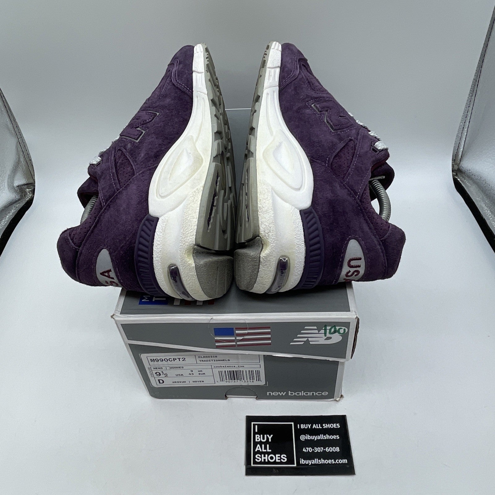 Size 9.5 - New Balance Concepts x 990v2 Made in USA Tyrian Purple (M990CPT2)