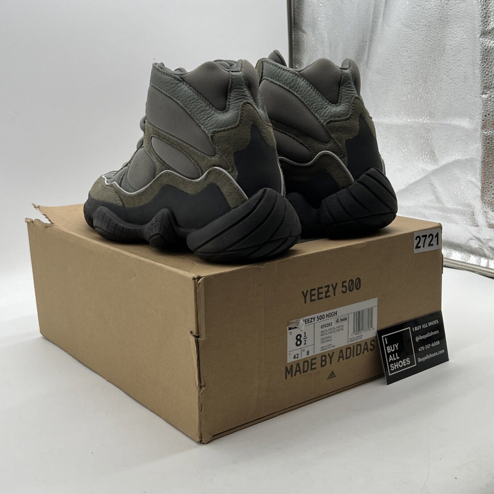 Size 8.5 - Adidas Yeezy 500 High Mist (GY0393)