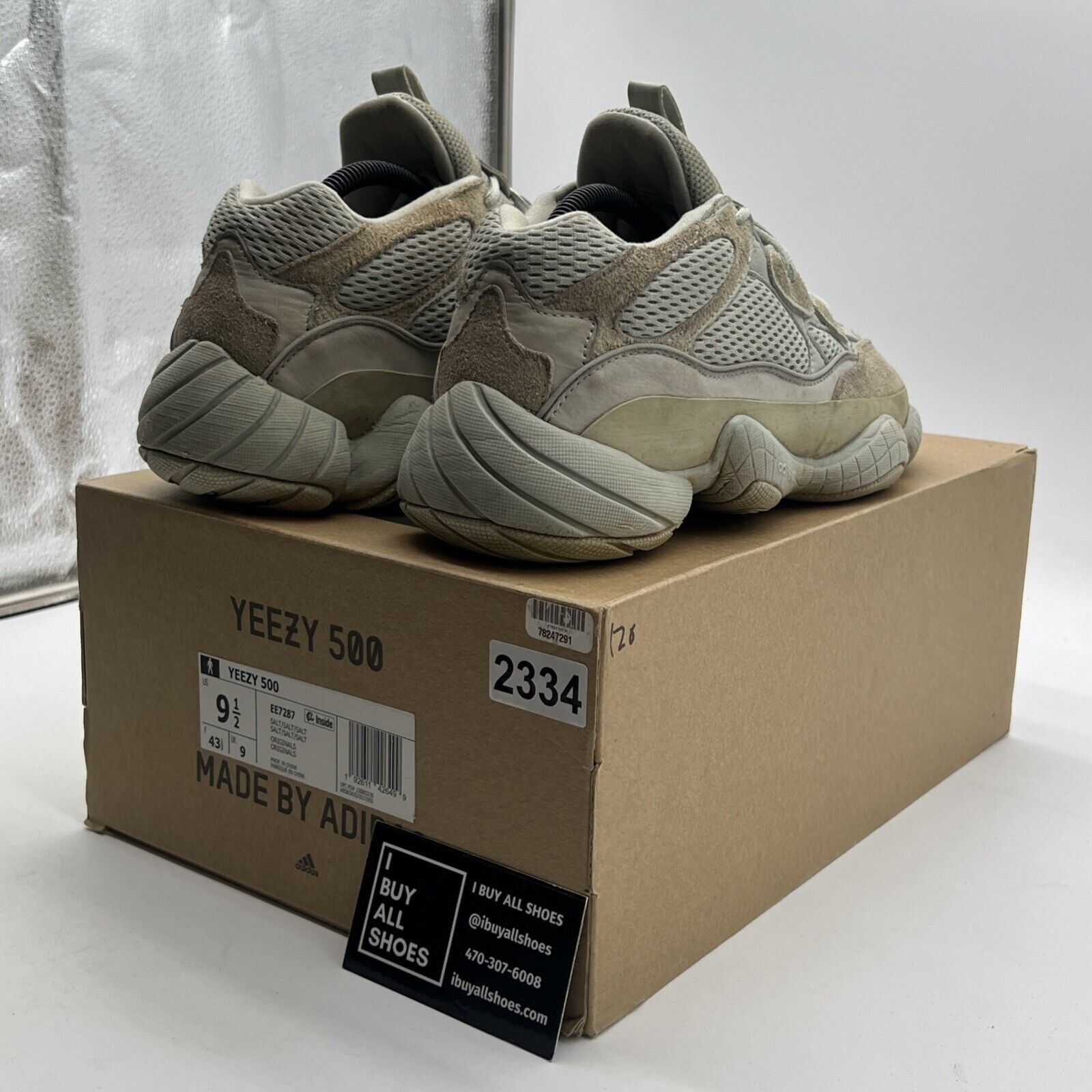 Size 9.5 - Adidas Yeezy 500 Salt (EE7287)