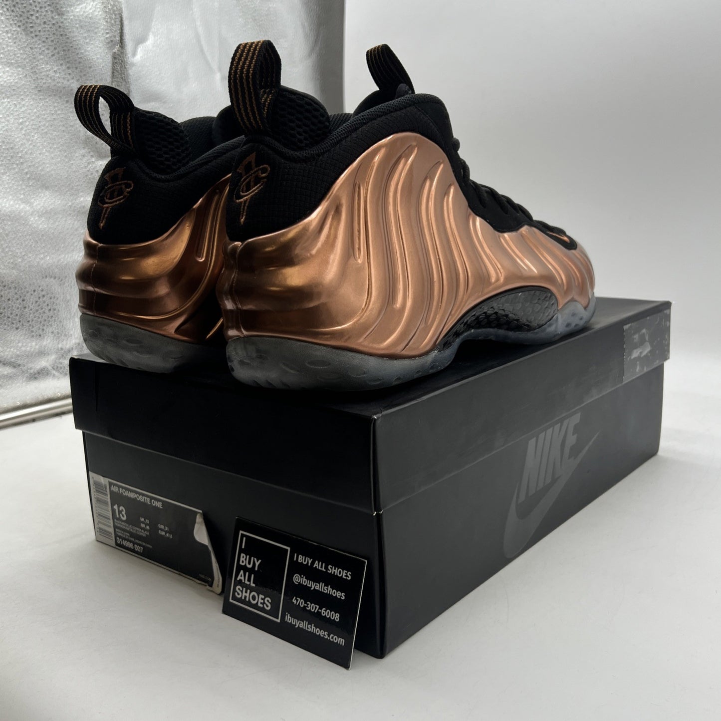 Size 13 - Nike Air Foamposite One 2017 Copper (314996-007)