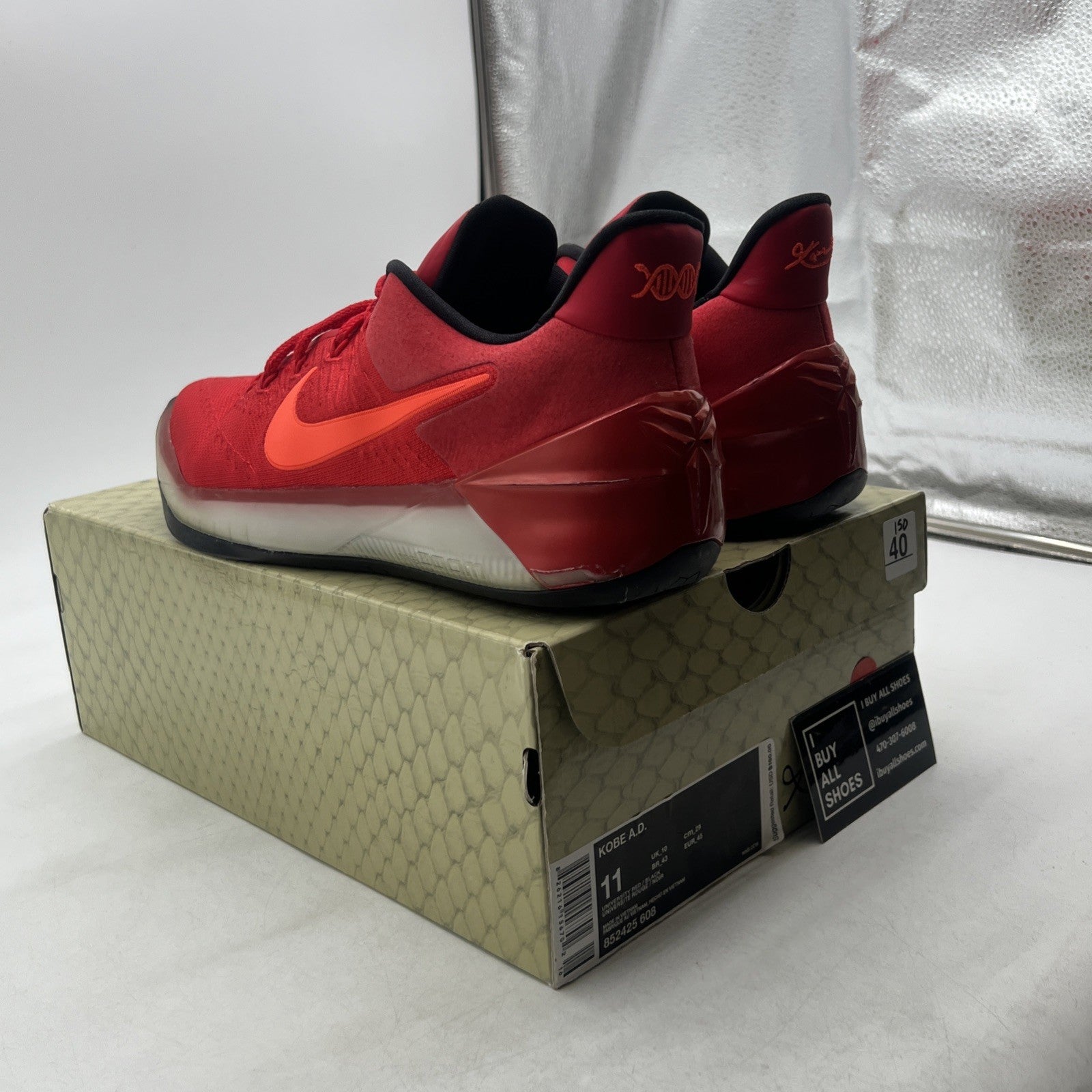 Size 11 - Nike Kobe A.D. University Red (852425-608)