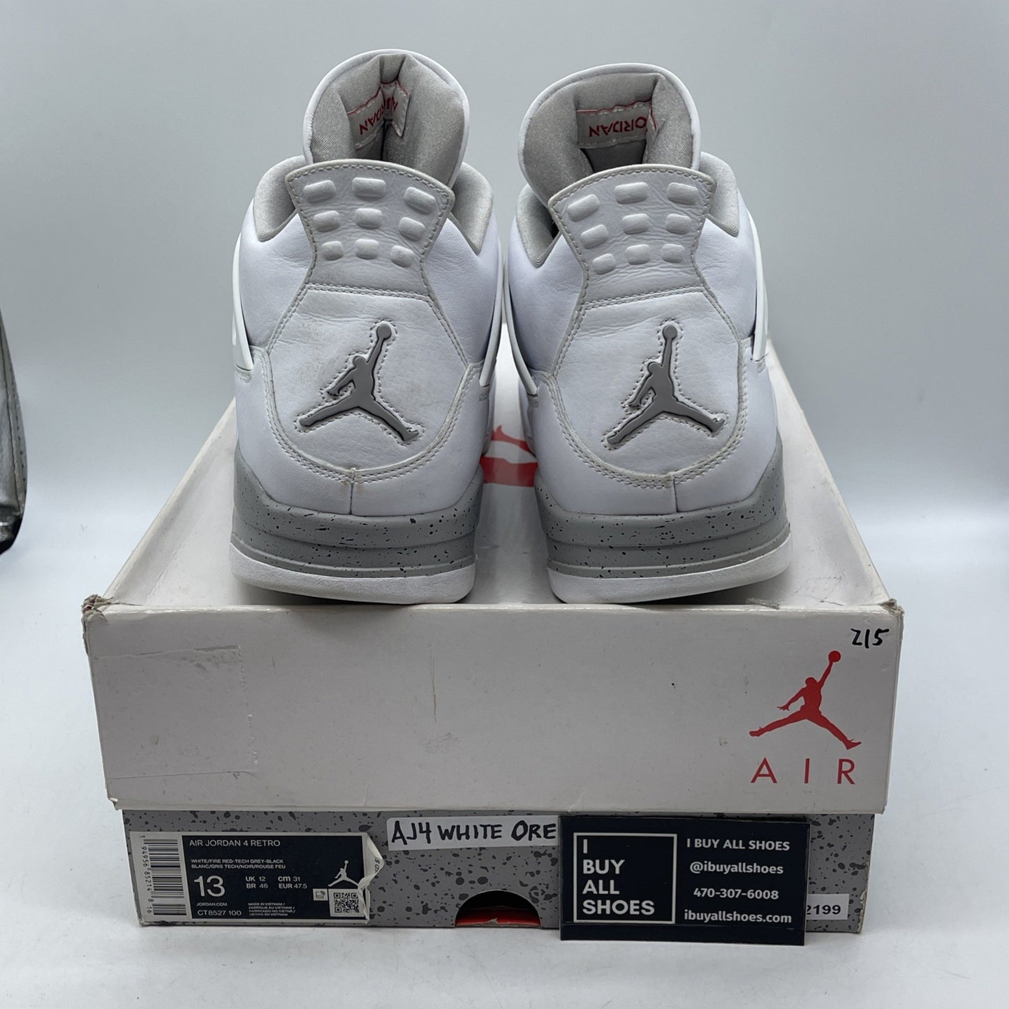 Size 13 - Air Jordan 4 Retro Mid White Oreo (CT8527-100)