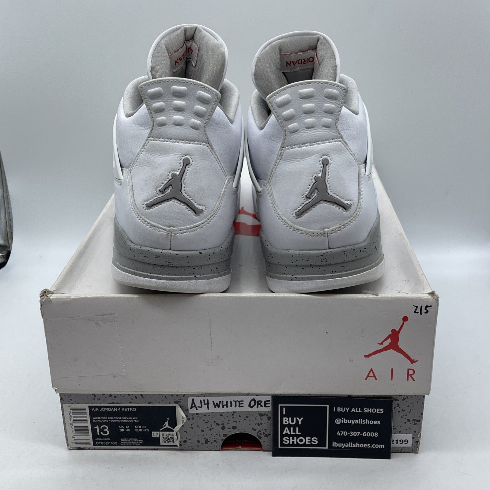 Size 13 - Air Jordan 4 Retro Mid White Oreo (CT8527-100)