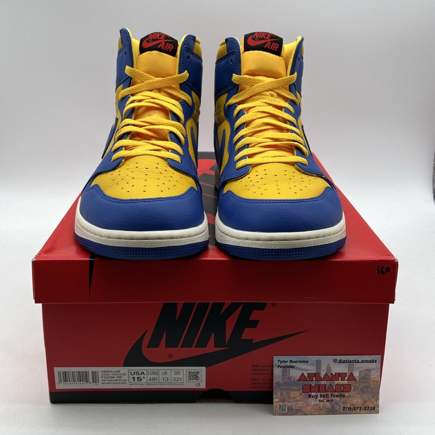 Size 15.5 - Air Jordan 1 Retro OG High Reverse Laney W (FD2596-700)