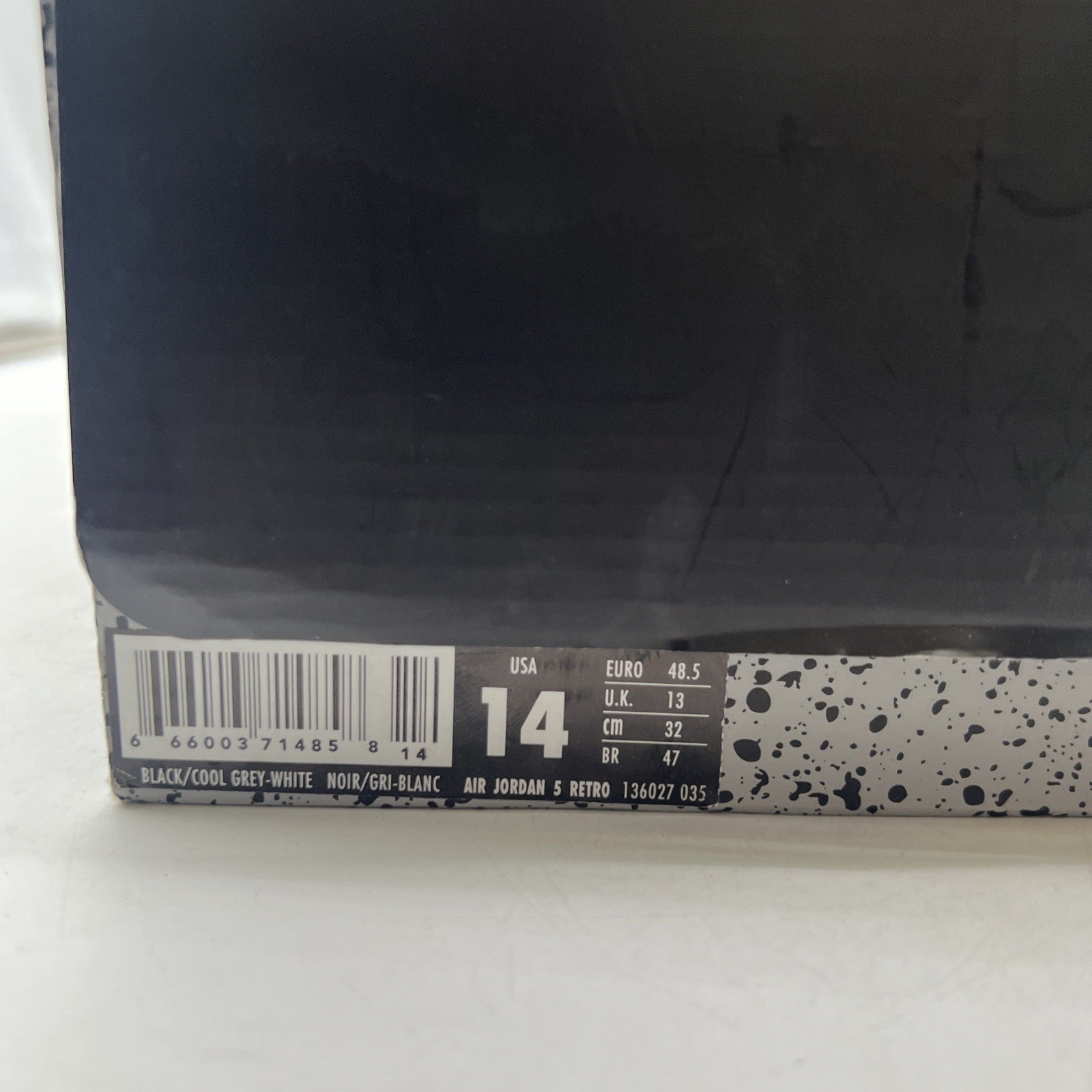 Size 14 - Air Jordan 5 Retro 2013 Oreo (136027-035)
