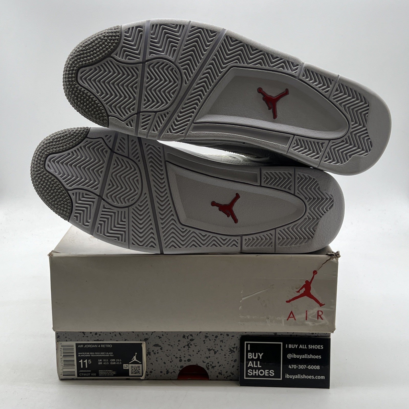 Size 11.5 - Air Jordan 4 Retro Mid White Oreo (CT8527-100)