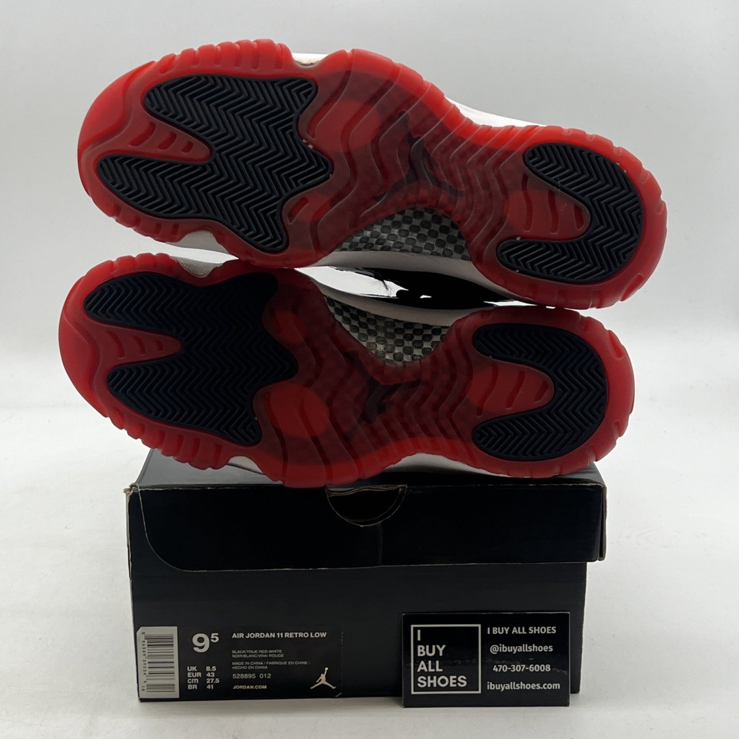 Size 9.5 - Air Jordan 11 Retro 2015 Low Bred (528895-012)