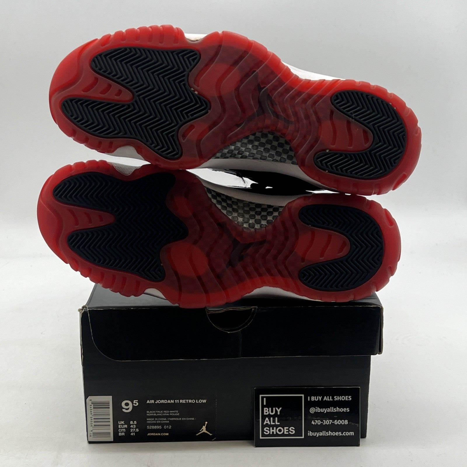 Size 9.5 - Air Jordan 11 Retro 2015 Low Bred (528895-012)