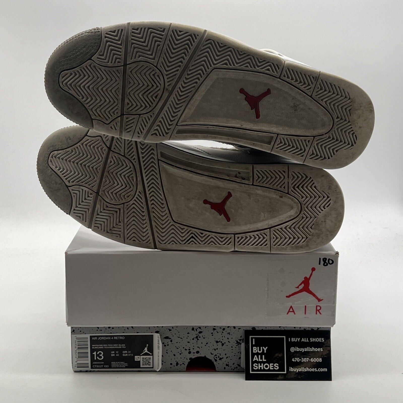 Size 13 - Air Jordan 4 Retro Mid White Oreo (CT8527-100)