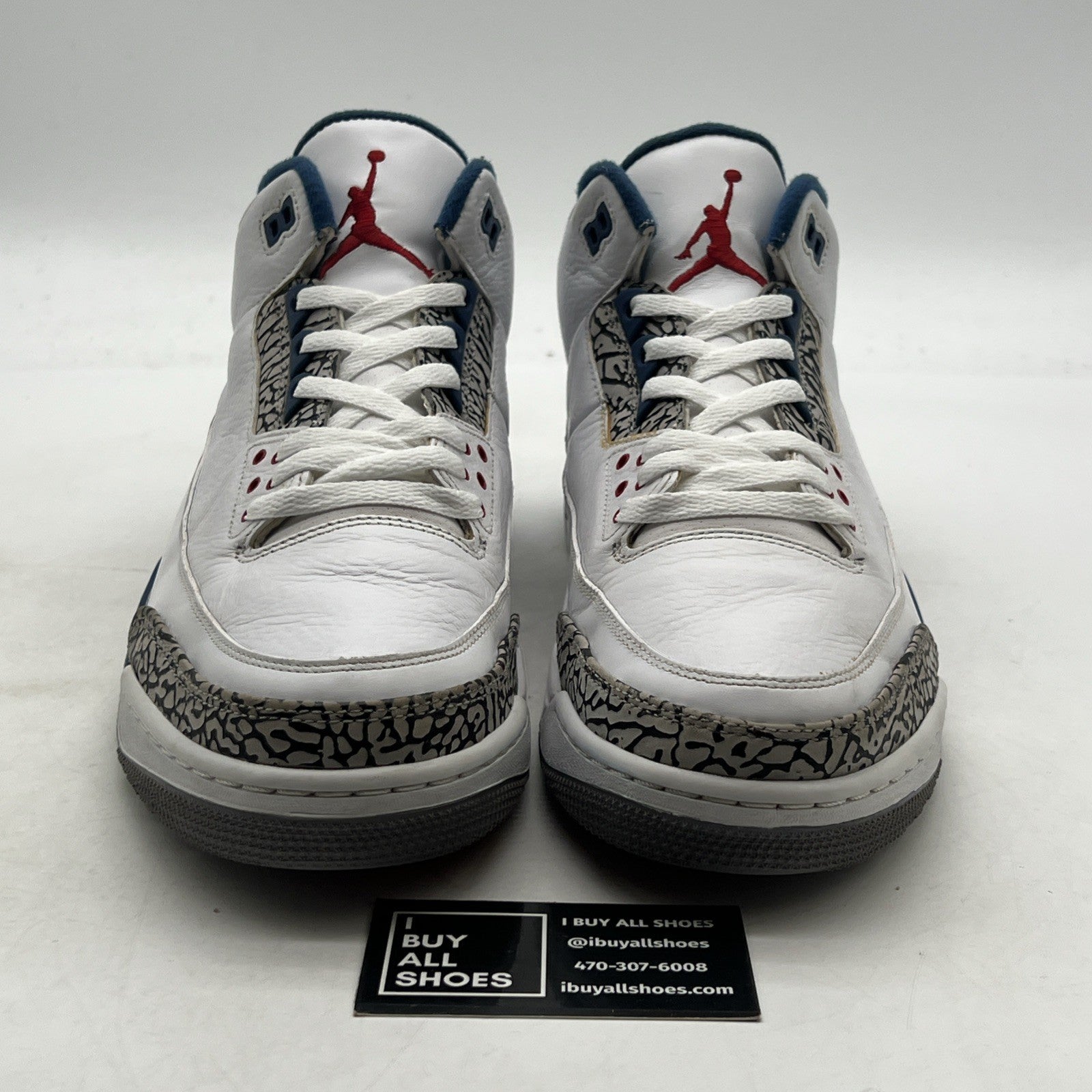 Size 13 - Air Jordan 3 Retro 2011 True Blue (136064-104)