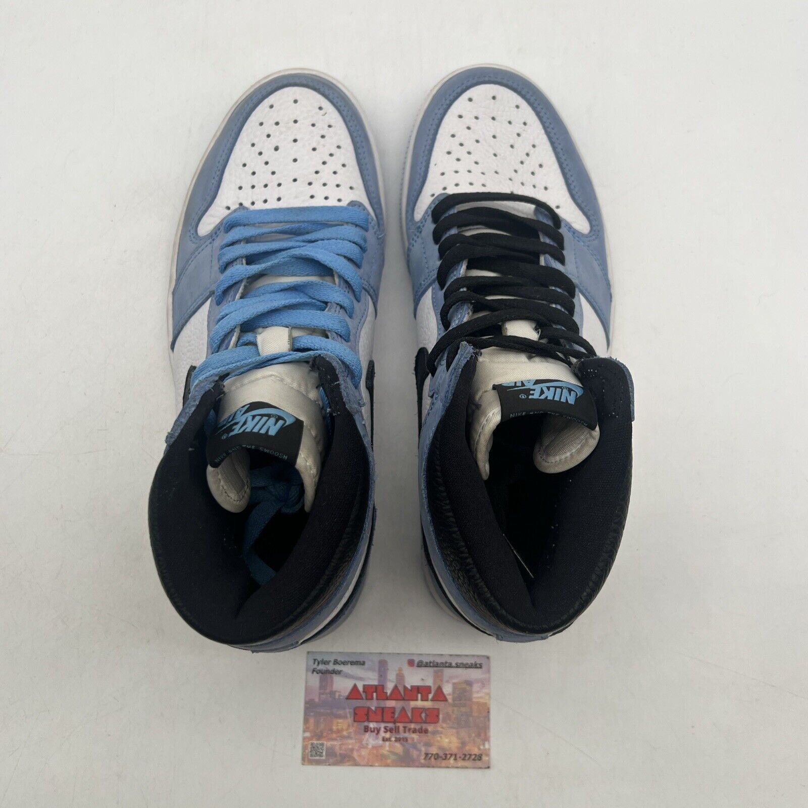 Size 8.5 - Jordan 1 Retro OG High University Blue Black Leather (555088-134)