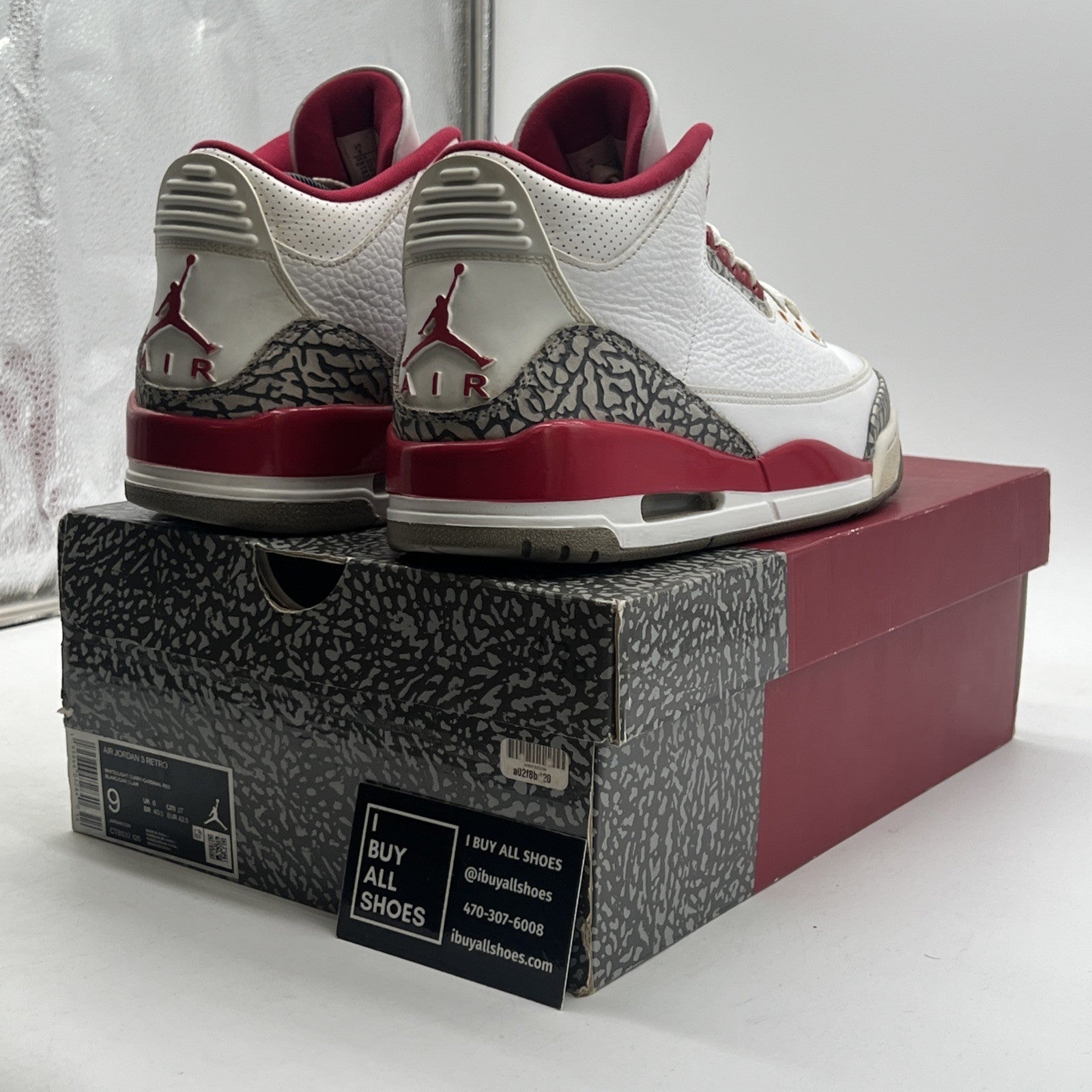 Size 9 - Air Jordan 3 Retro Mid Cardinal Red (CT8532-126)