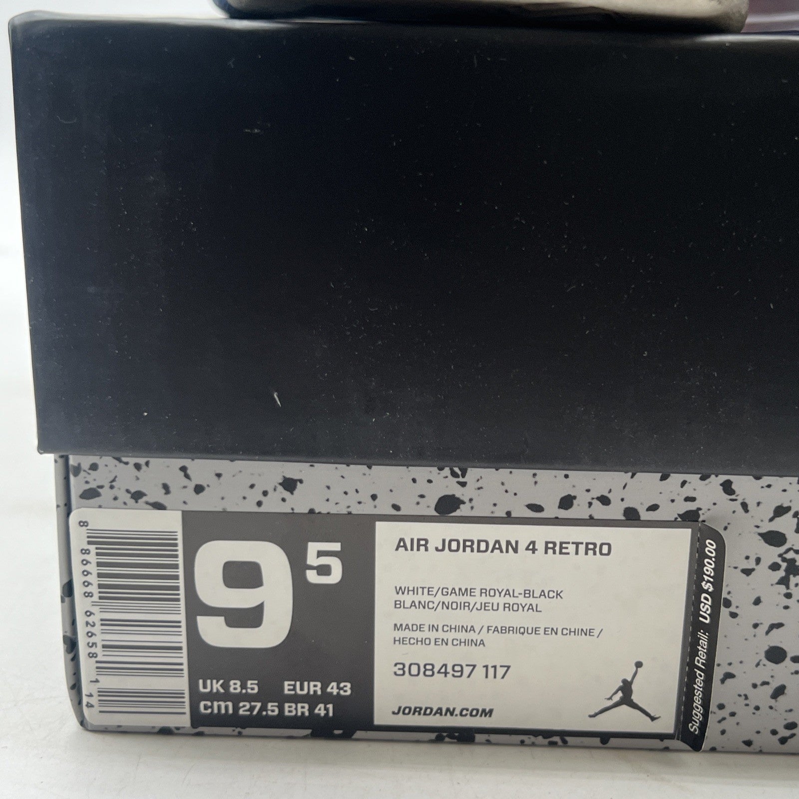Size 9.5 - Air Jordan 4 Retro Mid Motorsports (308497-117)