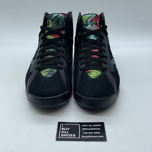 Size 9.5 - Air Jordan 7 Retro 30th Barcelona Nights Black Suede (705350-007)