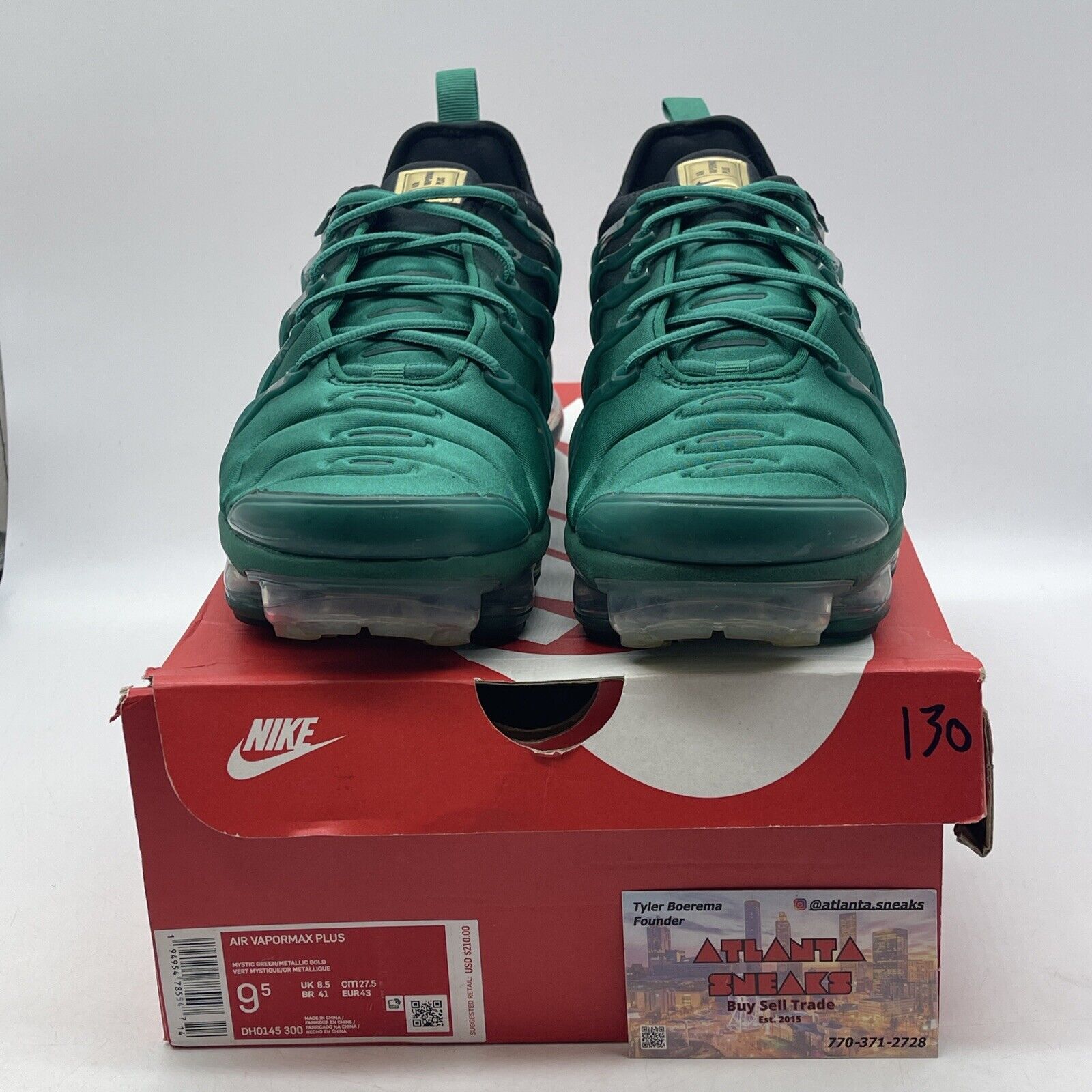 Size 9.5 - Nike Air VaporMax Plus City Special - Atlanta Green (DH0145-300)