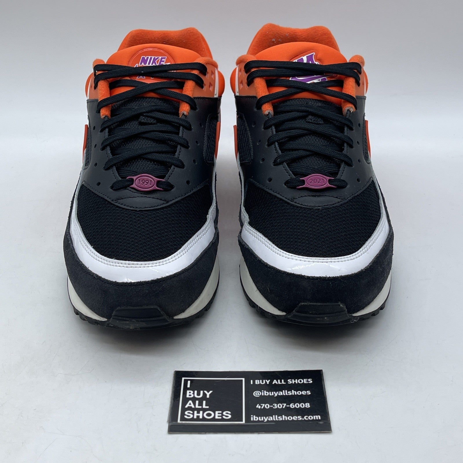Size 11.5 - Nike Air Max BW Los Angeles Black Orange Suede Leather (DM6444-001)