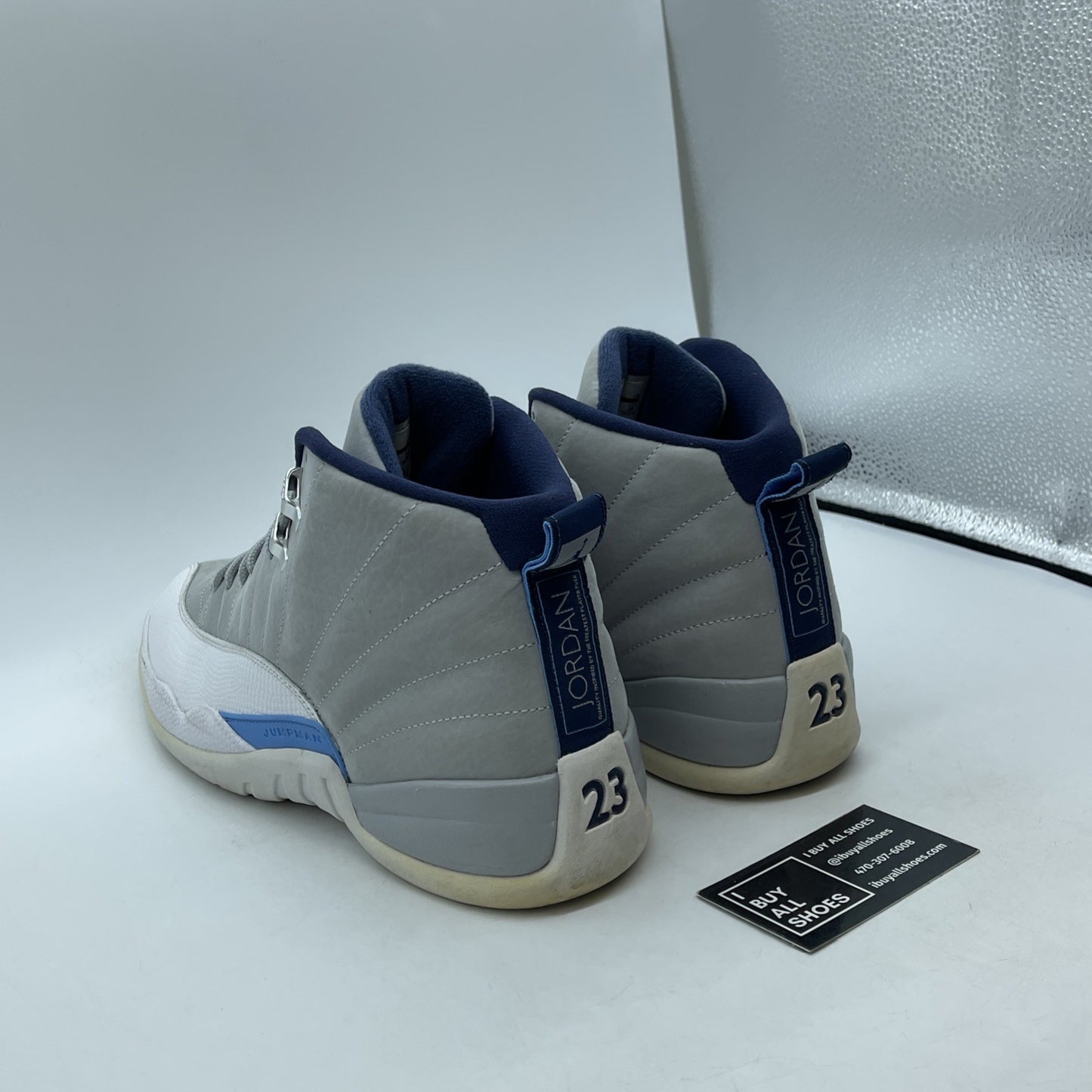 Size 11 - Air Jordan 12 Retro Grey University Blue White Suede (130690-007)
