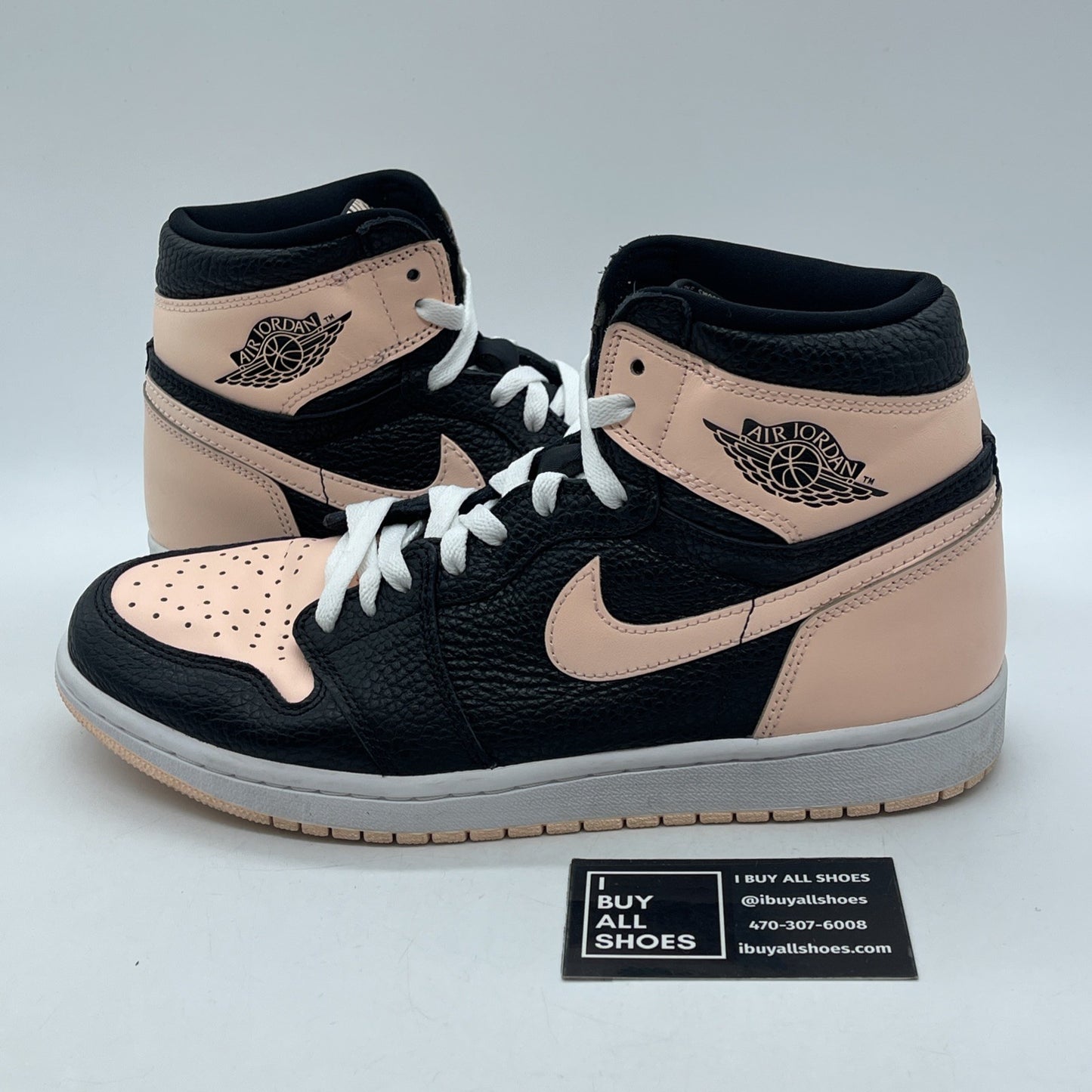 Size 10 - Air Jordan 1 Retro OG High Crimson Tint Black Leather (555088-081)