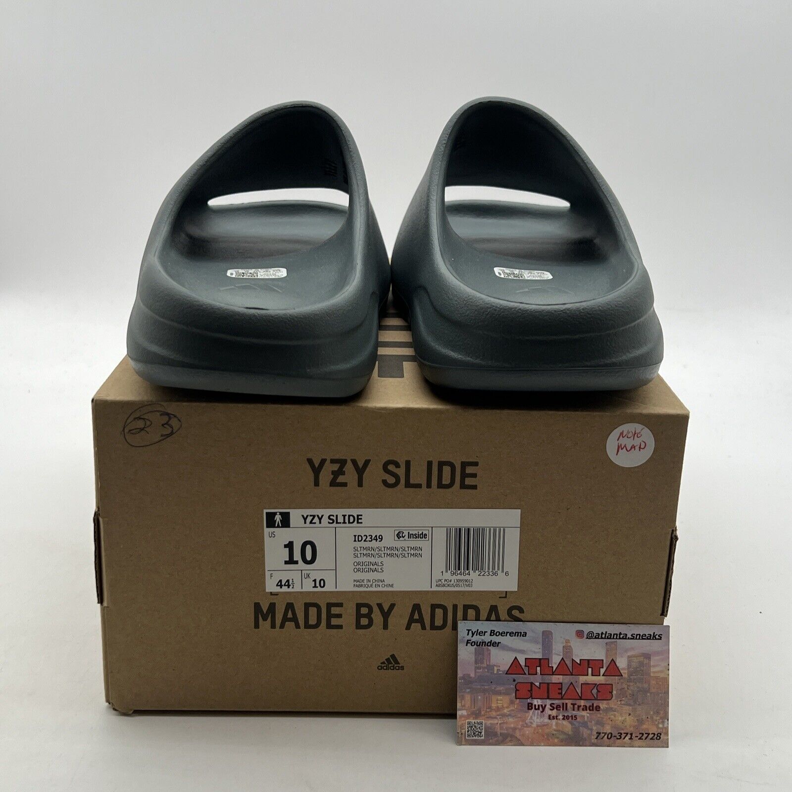 Size 10 - Adidas Yeezy Slide Slate Marine (ID2349)