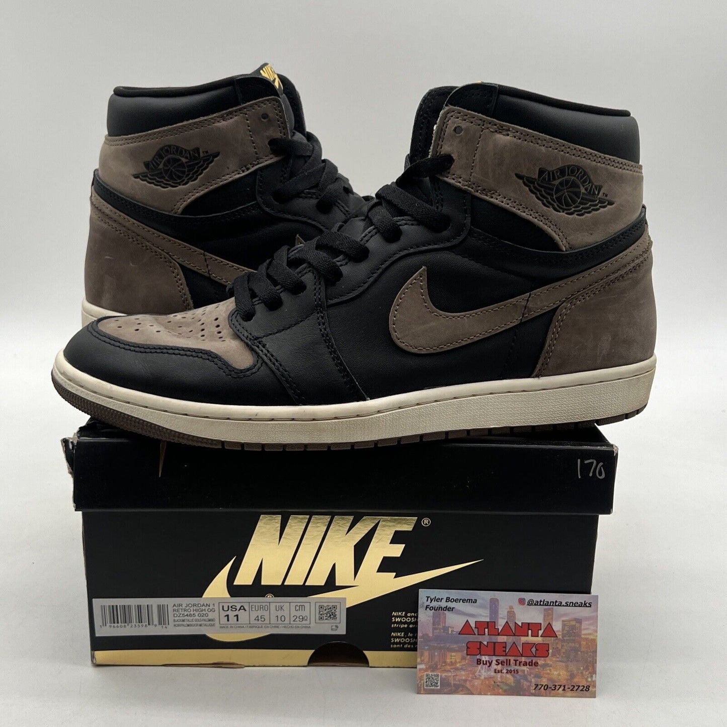Size 11 - Jordan 1 Retro OG High Palomino Black Leather (DZ5485-020)