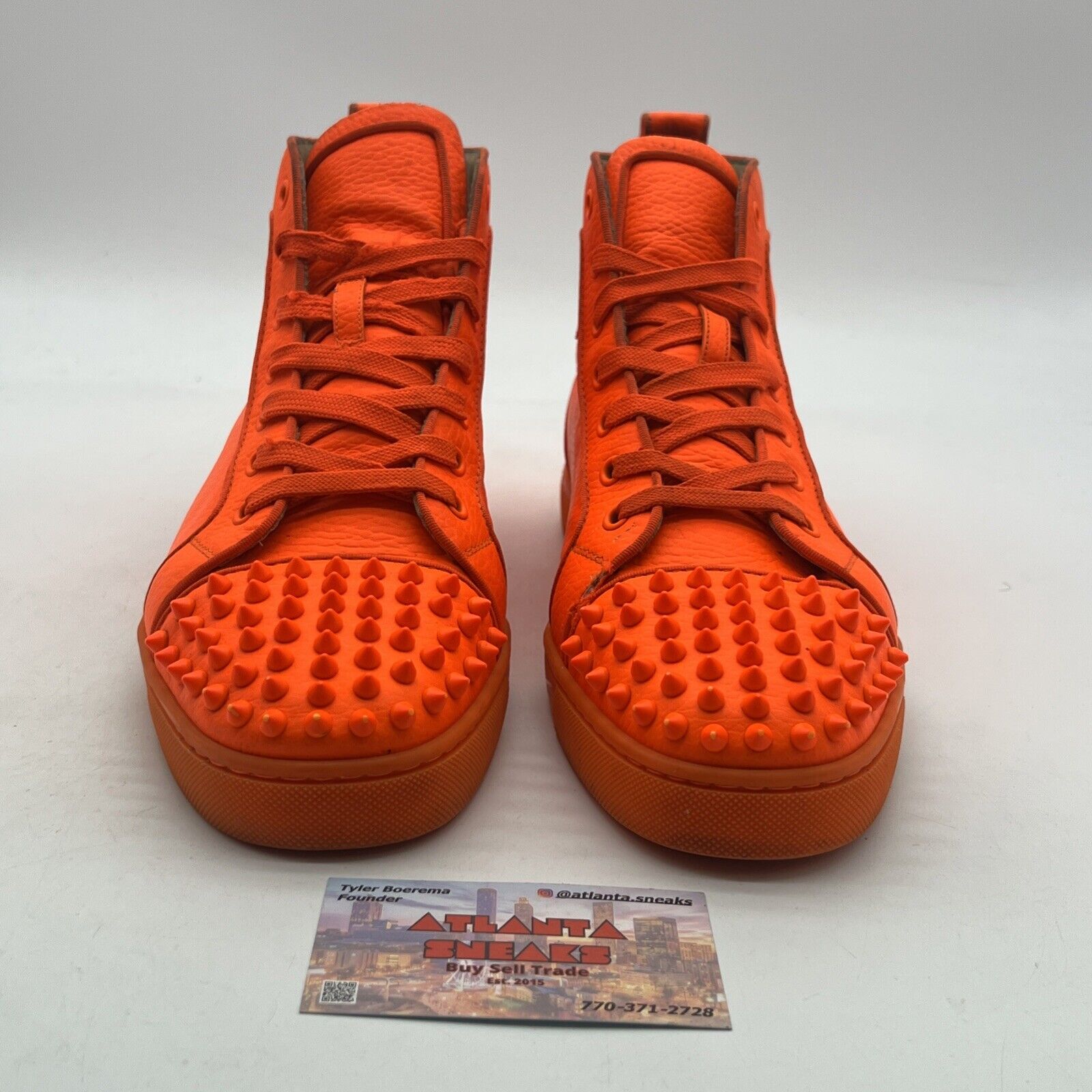 Size 10 - Christian Louboutin Lou Spikes Orlato Men’s