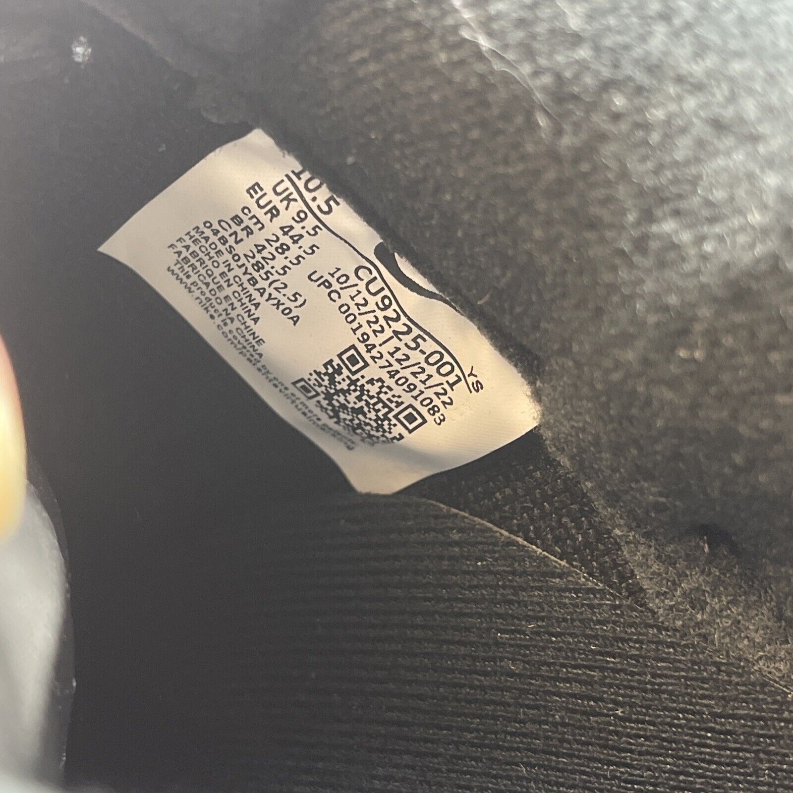Size 10.5 - Nike Air Force 1 Low x Supreme Box Logo Black Leather (CU9225-001)