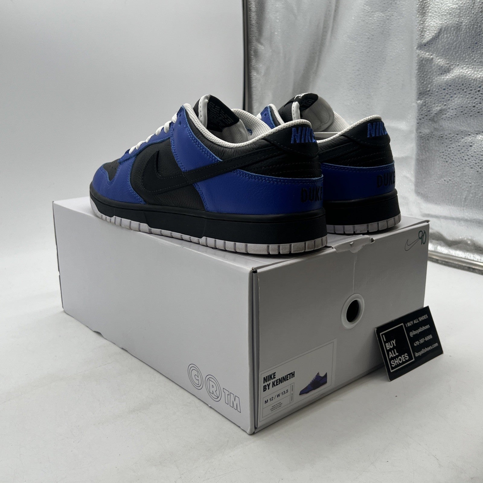Size 12 - Nike Dunk Low ID By You Black Blue White Men’s (FN0569-900)