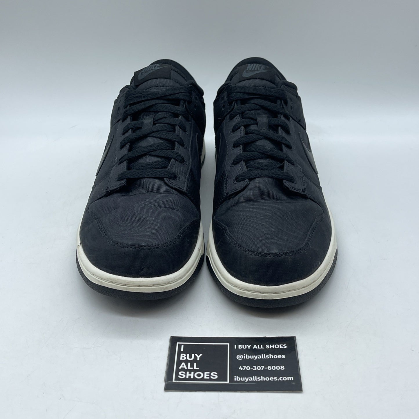 Size 12 - Nike Dunk Low Black Canvas (DV7211-001)