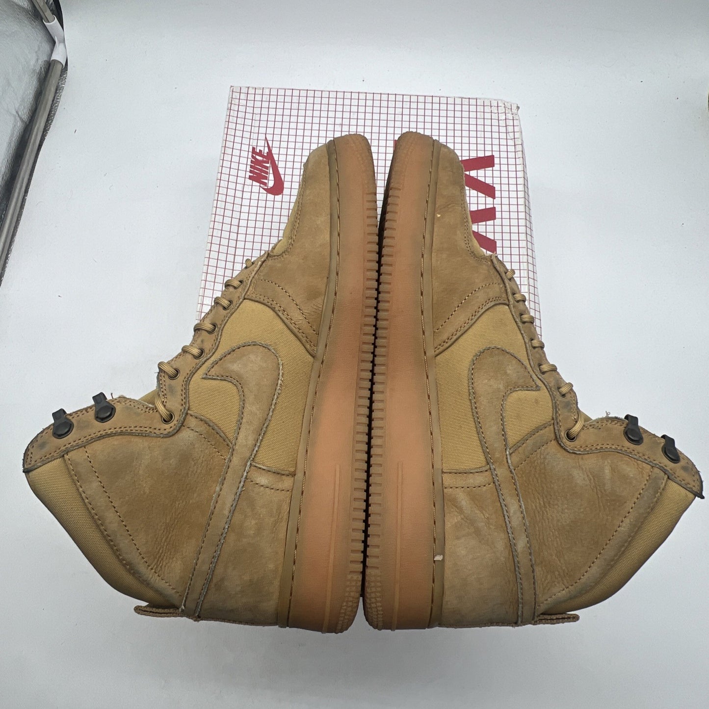 Size 11 - Nike Air Force 1 Dcn Military Bt High Brown (525316-700)