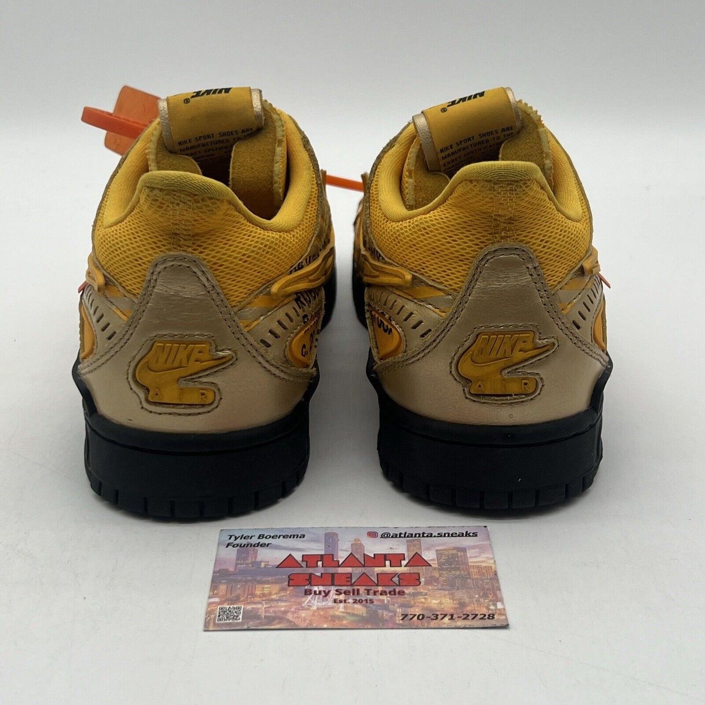 Size 8 - Nike Off-White x Air Rubber Dunk University Gold Yellow (CU6015-700)