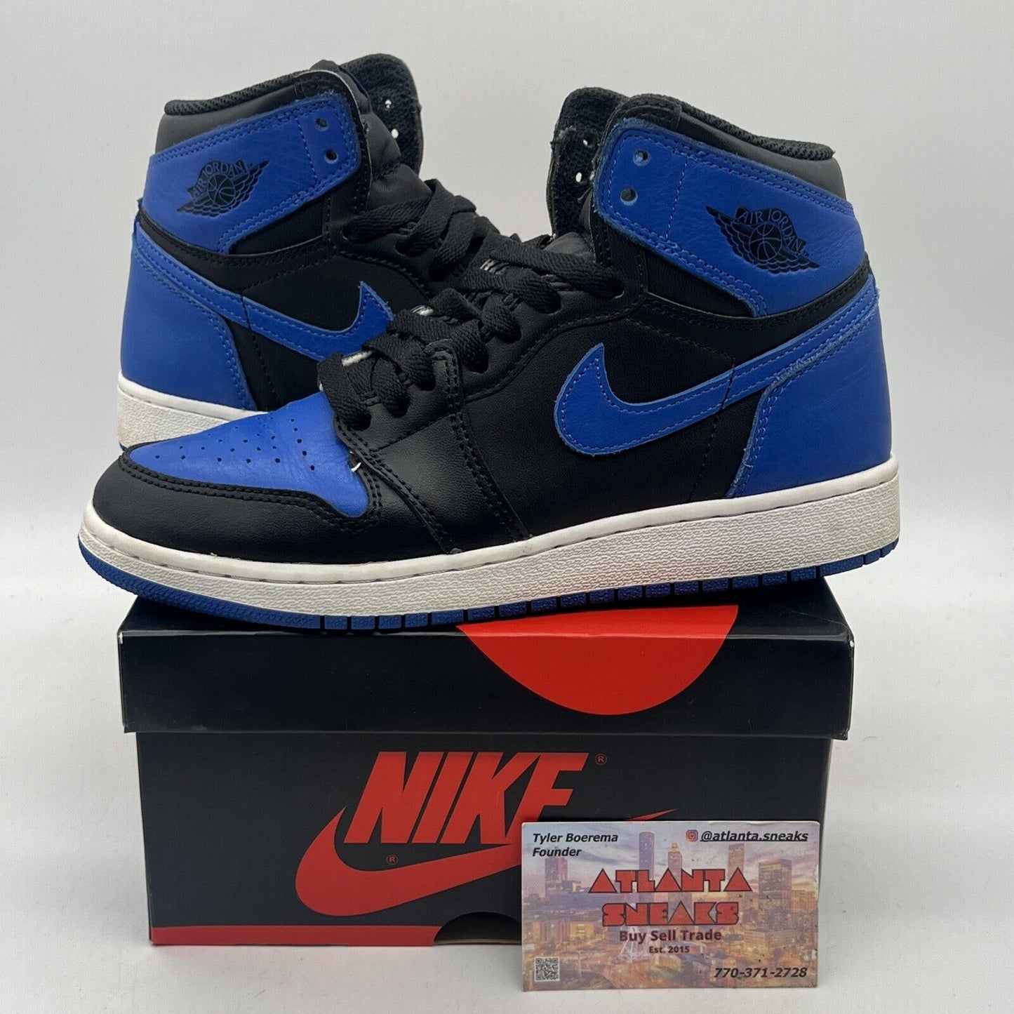 Nike Air Jordan Retro 1 High OG BG Royal 2017 575441007 Size 5Y