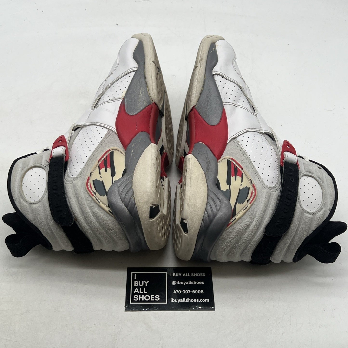 Size 9.5 - Air Jordan 8 Retro White 2013 (305381-103)