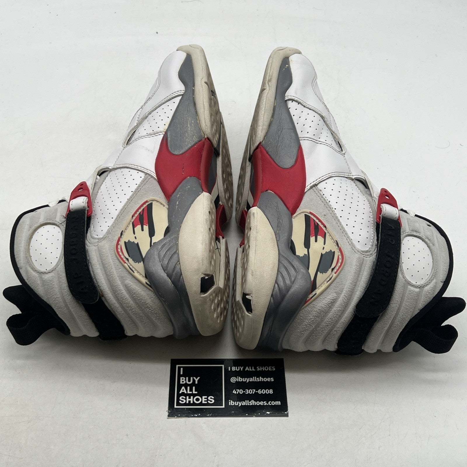 Size 9.5 - Air Jordan 8 Retro White 2013 (305381-103)