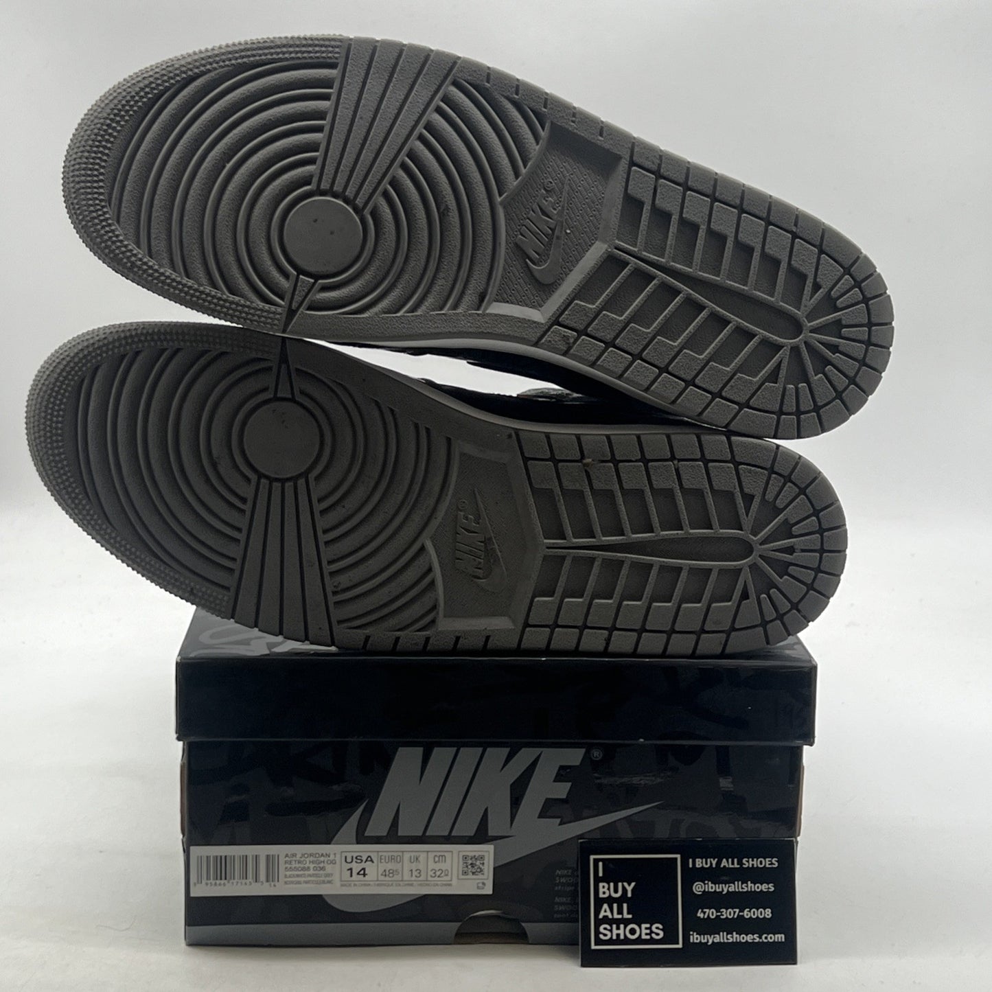 Size 14 - Air Jordan 1 OG High Rebellionaire (555088-036)