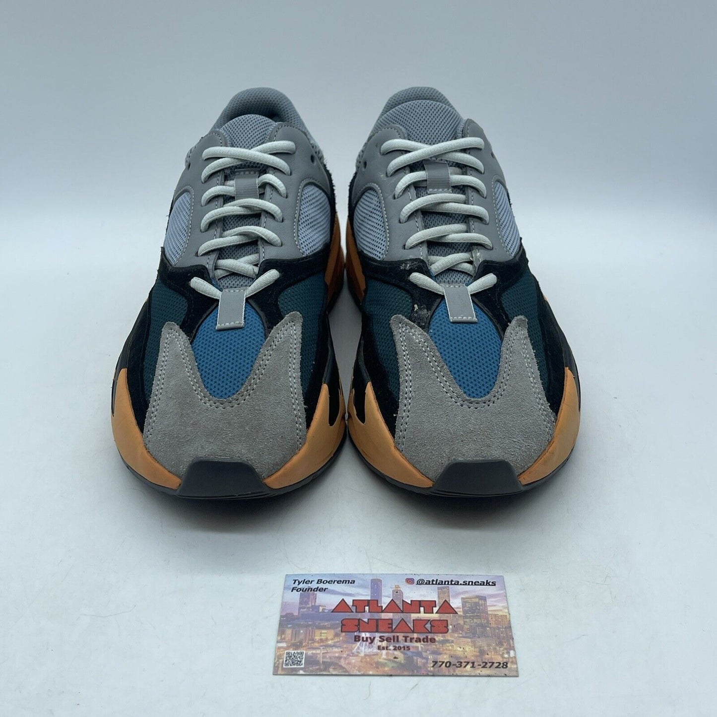 Size 9 - adidas Yeezy Boost 700 Wash Orange Black Grey Suede Leather (GW0296)