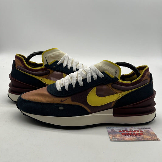 Size 9 - Nike Waffle One SE Dark Beetroot Yellow Strike (DD8014-600)