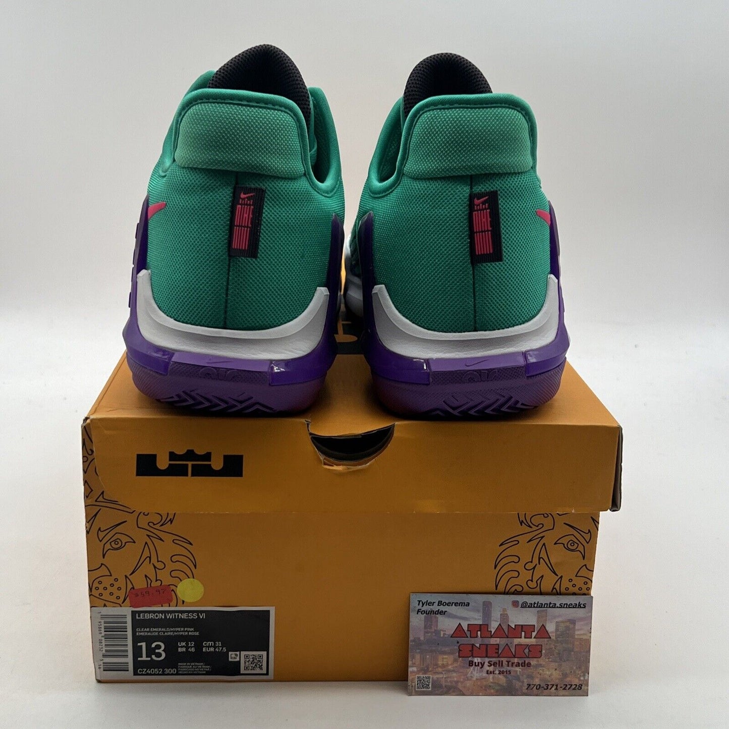 Size 13 - Nike LeBron Witness 6 Emerald Berry (CZ4052-300)