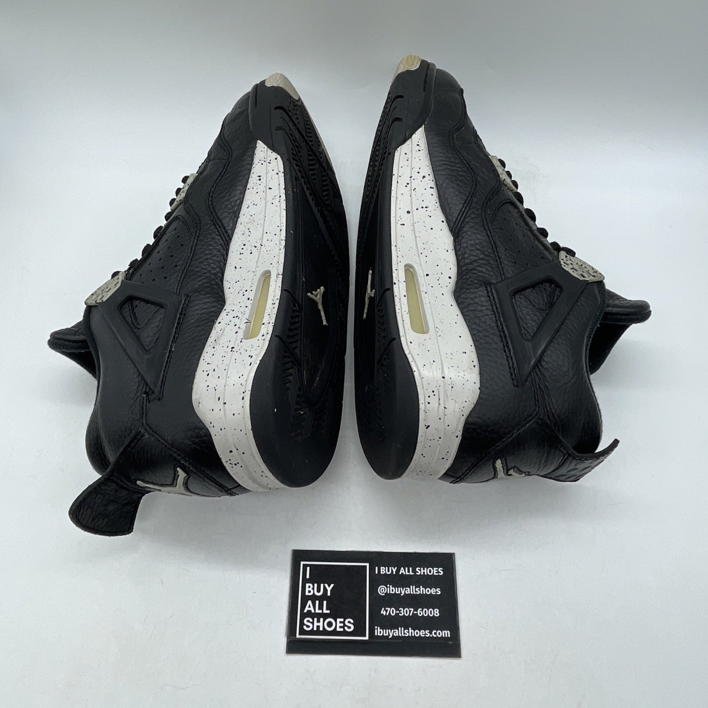 Size 8.5 - Air Jordan 4 Retro LS oreo 2015 (314254-003)