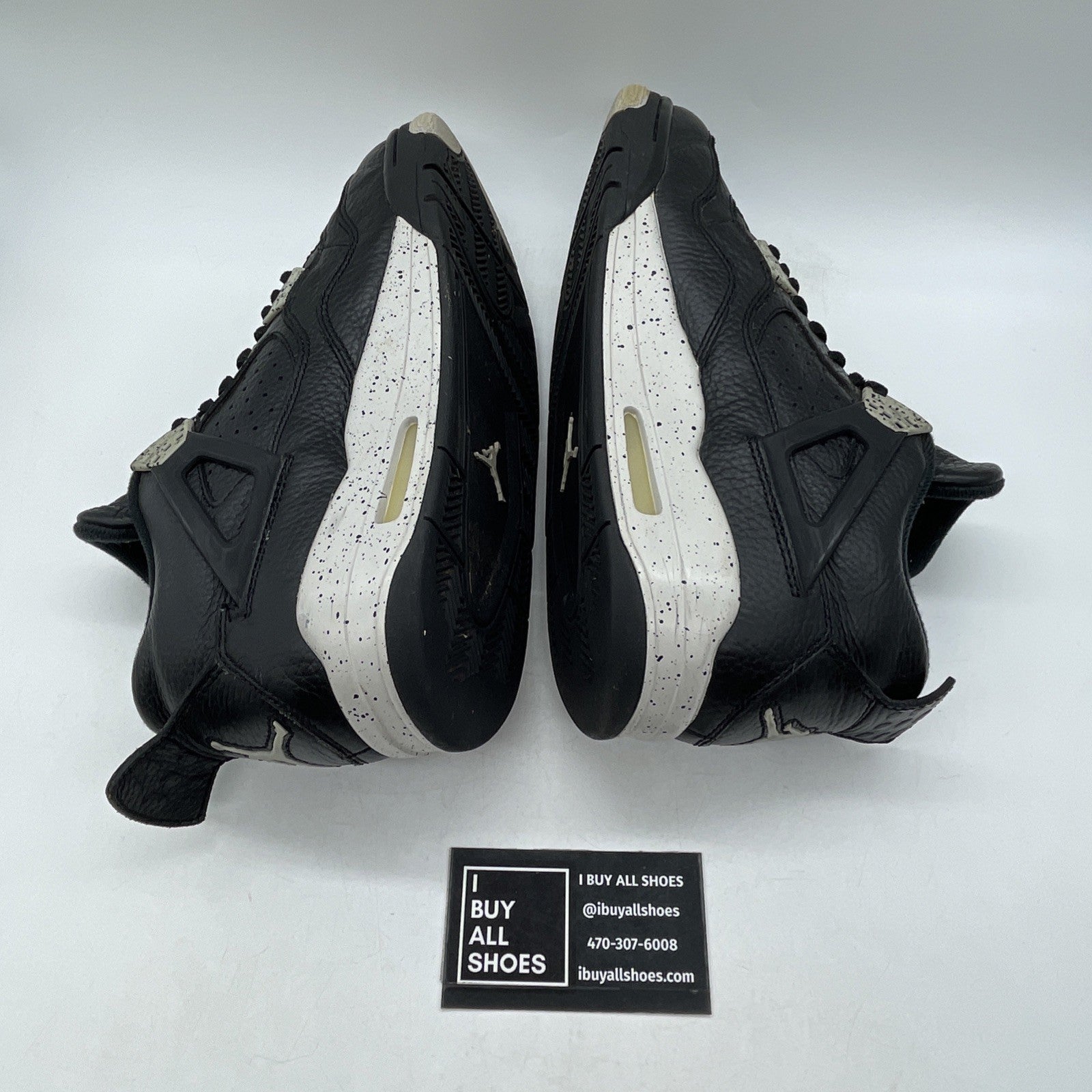Size 8.5 - Air Jordan 4 Retro LS oreo 2015 (314254-003)
