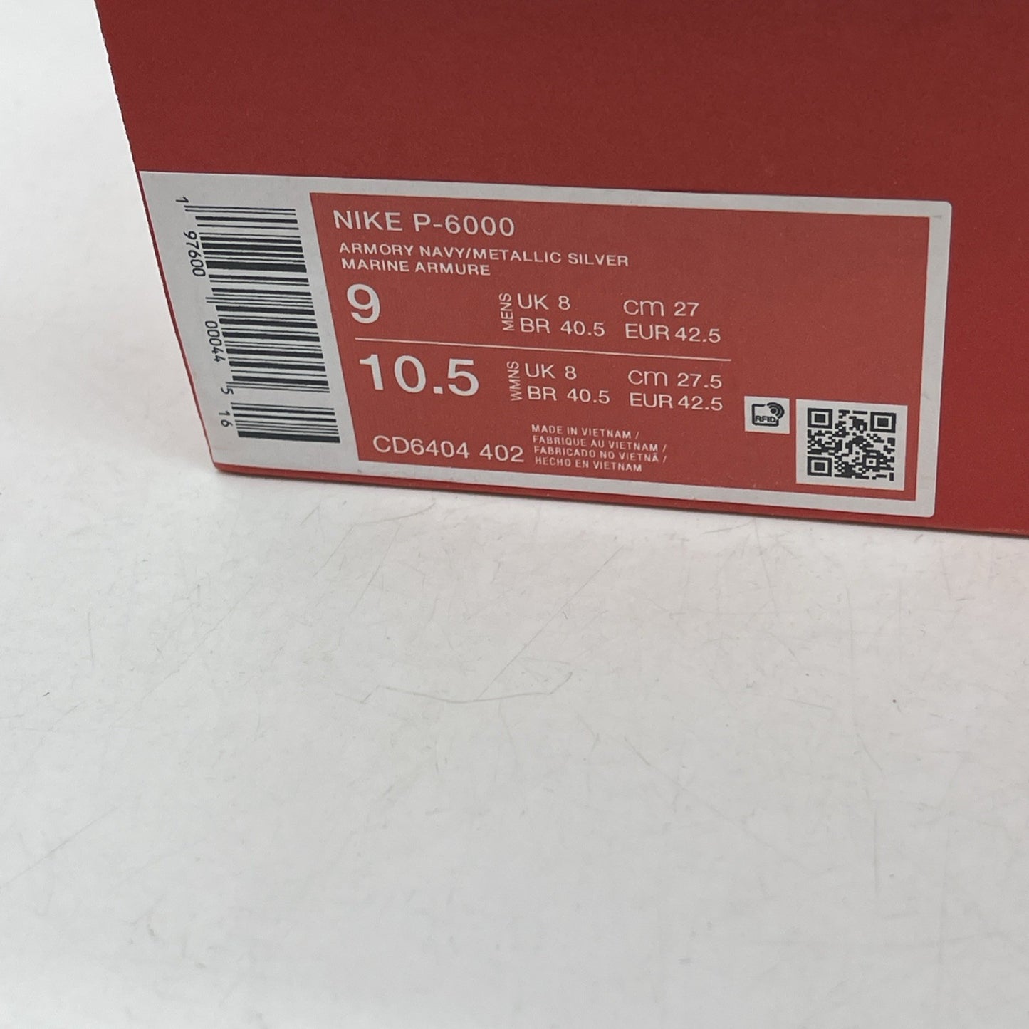 Size 9 - Nike P-6000 Armory Navy Flat Silver (CD6404-402)
