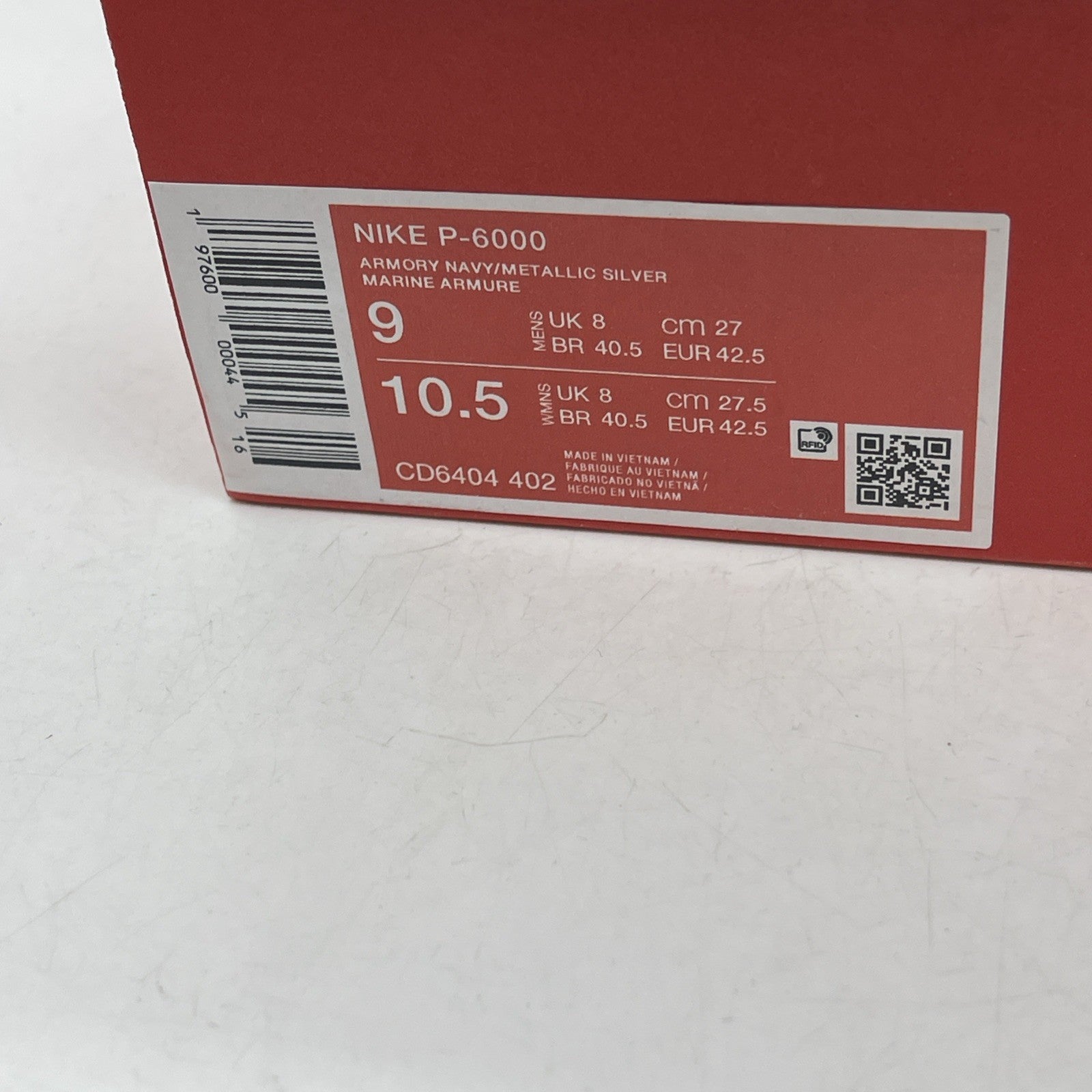 Size 9 - Nike P-6000 Armory Navy Flat Silver (CD6404-402)